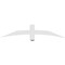 Ekena Millwork Bellingham Architectural Grade PVC Gable Bracket, 60"W x 12 1/2"H x 4"D x 4"F, 5/12 Pitch GBP060X13X0404BEL00 - alternate 5